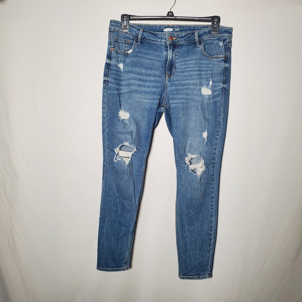 Old navy Rockstar super skinny distressed jeans 14